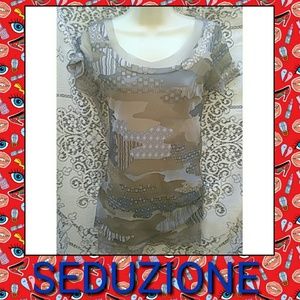 SEDUZIONE MADE IN ITALY DESIGNER TOP